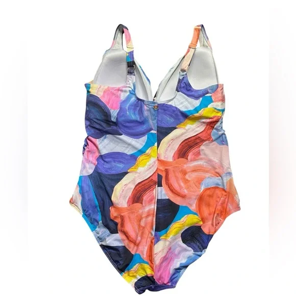 ARTESANDS plus size 16 one piece swimsuit fits D-G cup NWT - Picture 8 of 15